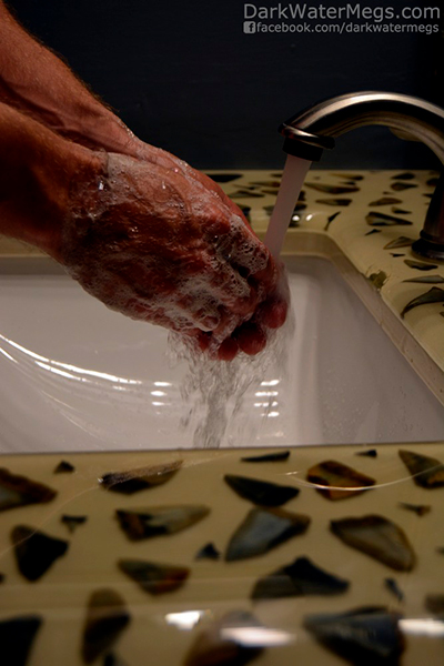 Shark Tooth Countertop Sink